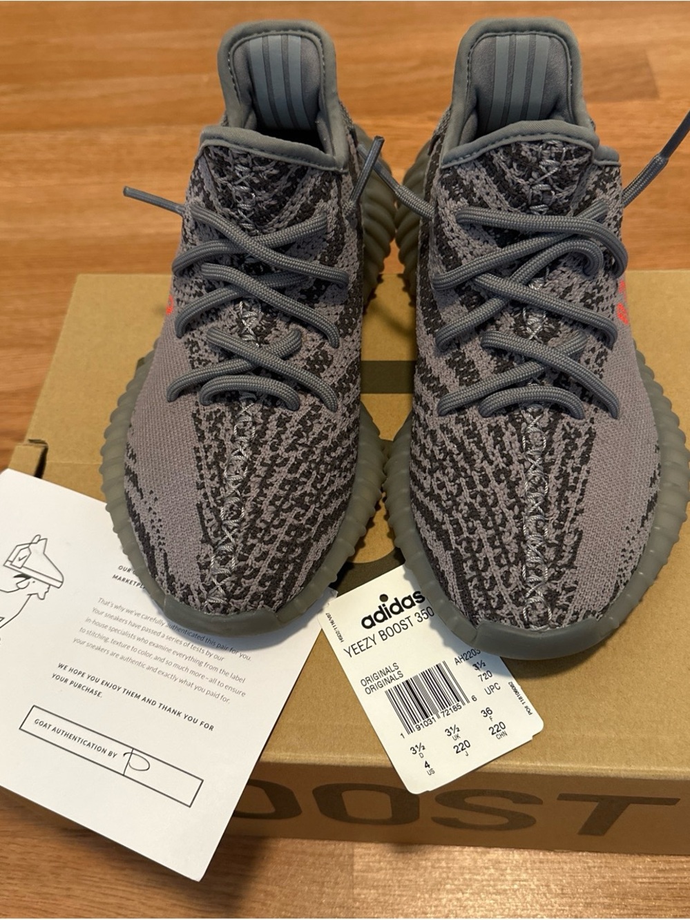 adidas Yeezy Boost 350 V2 Gray with Red Accent